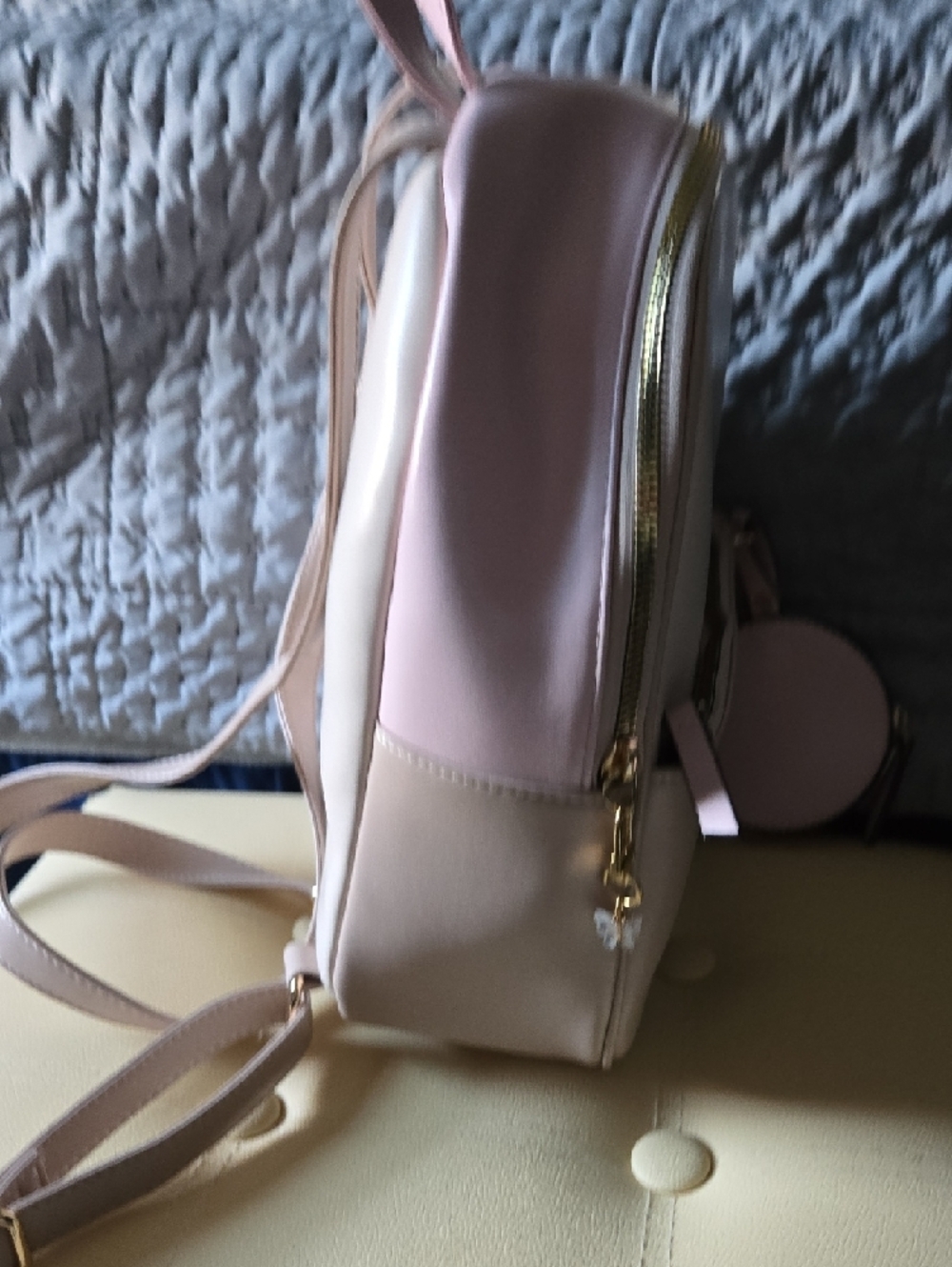 Pink Mini Backpack with Coin Pouch - Picture 6 of 12